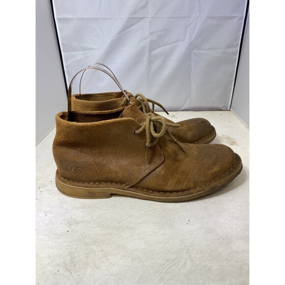 UGG CHESTNUT LEIGHTON SUEDE CHUKKA DESERT BOOTS, US 8.5 - Picture 2 of 13